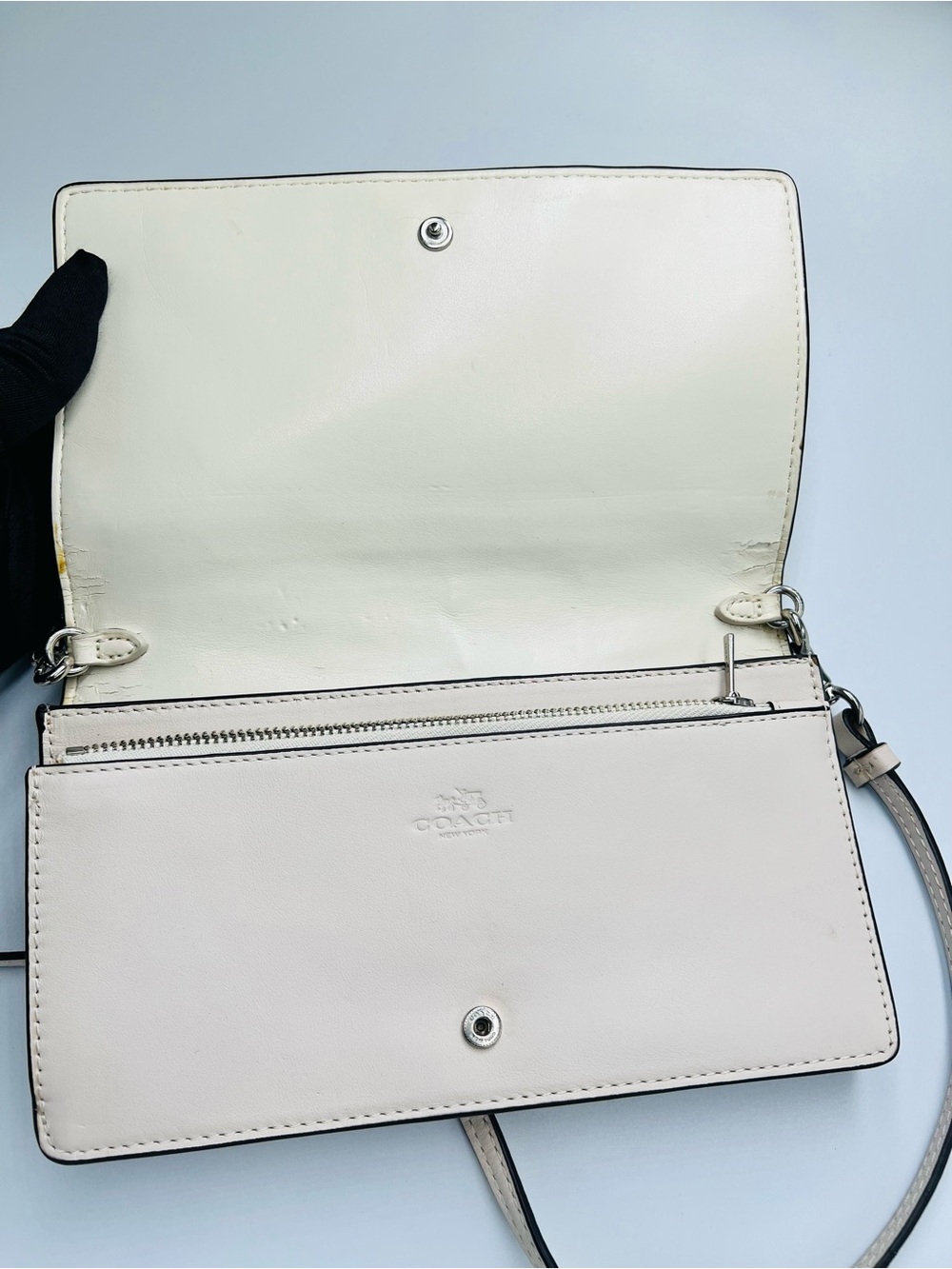 Coach Embellished Canyon Quilt Foldover Crossbody Bag - Picture 4 of 10